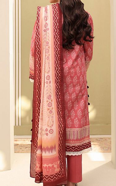 Zellbury Light Carmine Pink Lawn Suit | Pakistani Lawn Dress in USA- Image 2