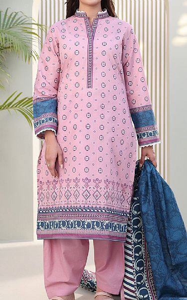 Zellbury Pastel Pink Lawn Suit | Pakistani Lawn Dress in USA- Image 1