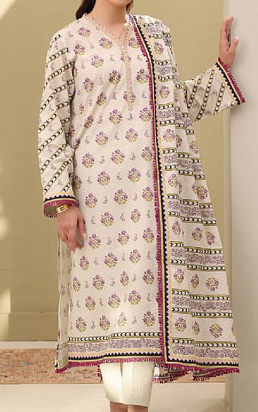 Zellbury Off White Lawn Suit | Pakistani Lawn Dress in USA- Image 1