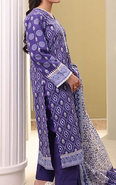 Zellbury Purple Haze Slub Lawn Suit | Pakistani Lawn Dress in USA- Image 2