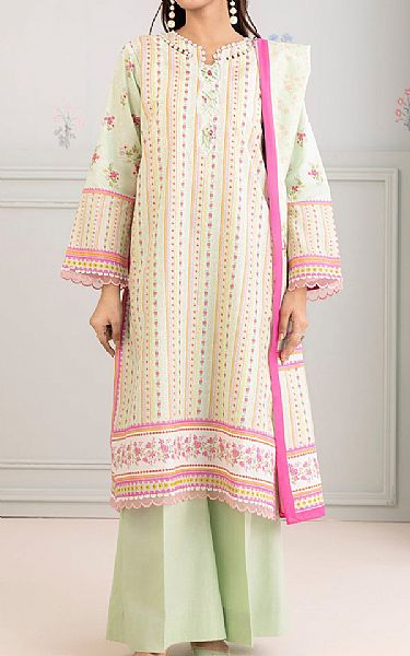 Zellbury Mint Lawn Suit | Pakistani Lawn Dress in USA- Image 1
