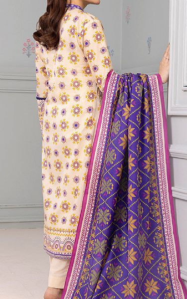 Zellbury Ivory Lawn Suit | Pakistani Lawn Dress in USA- Image 2