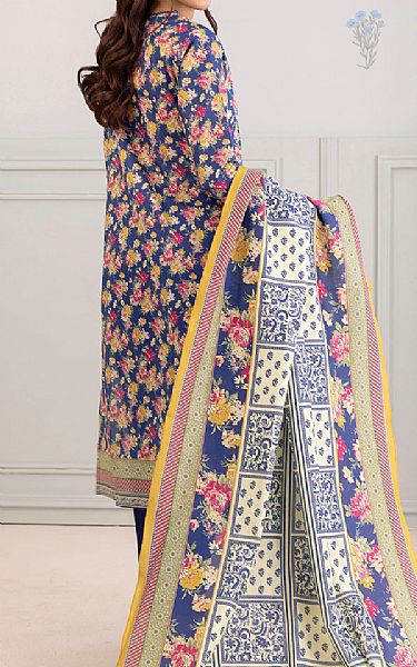 Zellbury Navy Blue Lawn Suit | Pakistani Lawn Dress in USA- Image 2