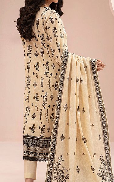 Zellbury Beige/Black Lawn Suit | Pakistani Lawn Dress in USA- Image 2