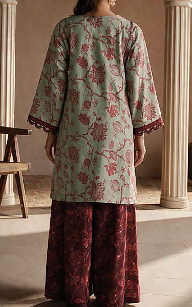 Zellbury Sea Mist/Wine Lawn Suit (2 pcs) | Pakistani Lawn Dress in USA- Image 2