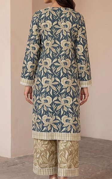 Zellbury Pickled Bluewood/Tan Lawn Suit (2 pcs) | Pakistani Lawn Dress in USA- Image 2
