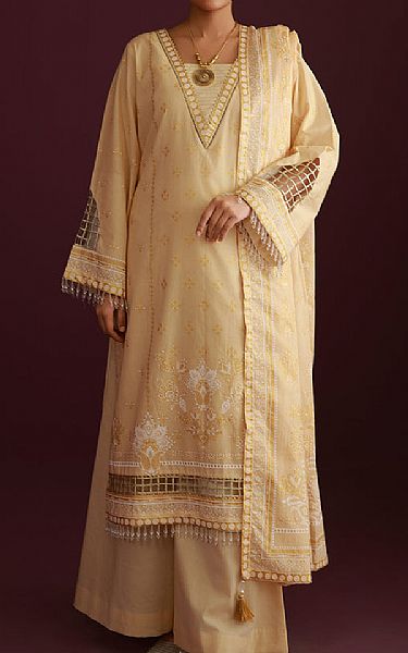 Zellbury Fawn Lawn Suit | Pakistani Lawn Dress in USA- Image 1