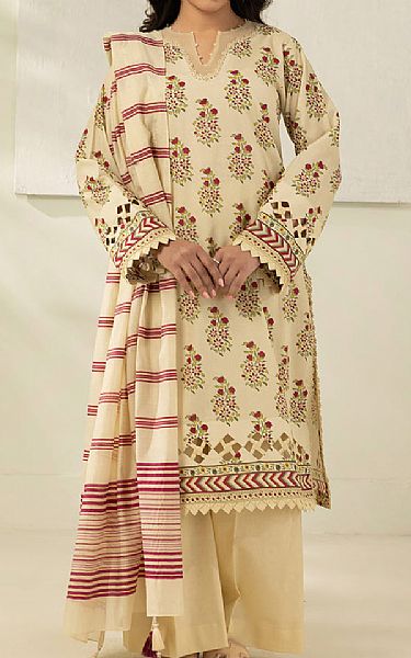 Zellbury Ivory Lawn Suit | Pakistani Lawn Dress in USA- Image 1