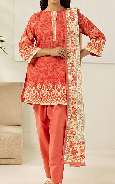 Zellbury Coral Lawn Suit | Pakistani Lawn Dress in USA- Image 1