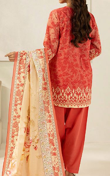 Zellbury Coral Lawn Suit | Pakistani Lawn Dress in USA- Image 2