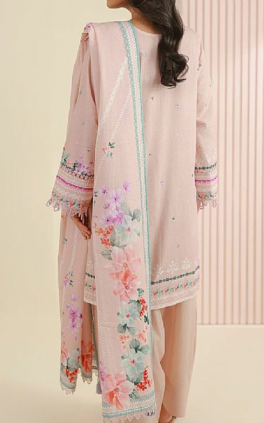 Zellbury Oyster Pink Lawn Suit | Pakistani Lawn Dress in USA- Image 2