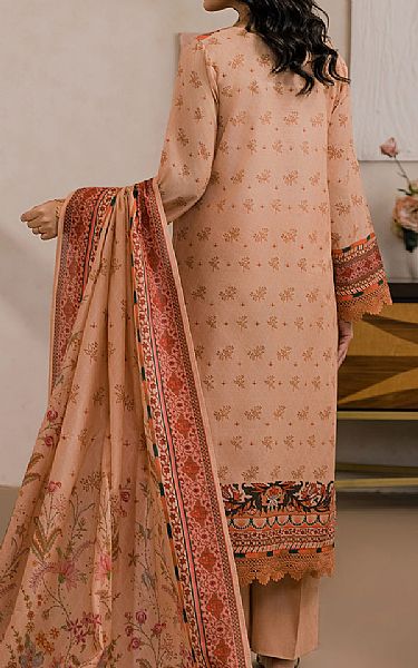 Zellbury Peach Lawn Suit | Pakistani Lawn Dress in USA- Image 2