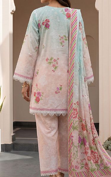 Zellbury Light Blue/Cavern Pink Lawn Suit | Pakistani Lawn Dress in USA- Image 2