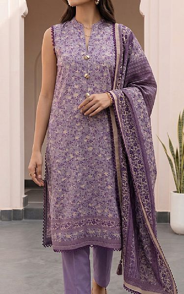 Zellbury Dusty Purple Lawn Suit | Pakistani Lawn Dress in USA- Image 1