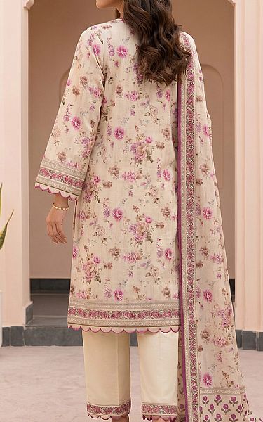 Zellbury Ivory Brown Lawn Suit | Pakistani Lawn Dress in USA- Image 2