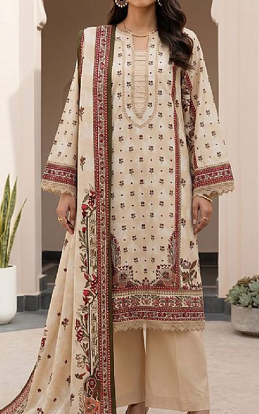 Zellbury Ivory Lawn Suit | Pakistani Lawn Dress in USA- Image 1