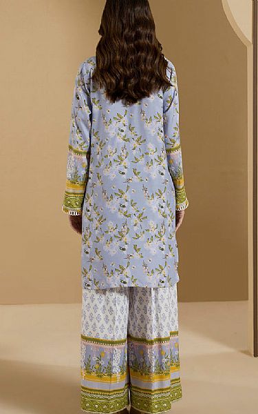 Zellbury Cloudy Blue Linen Suit (2 pcs) | Pakistani Winter Dresses in USA- Image 2