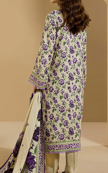 Zellbury Beige Linen Suit (2 pcs) | Pakistani Winter Dresses in USA- Image 2
