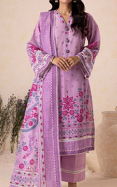 Zellbury Lilac Khaddar Suit (2 pcs) | Pakistani Winter Dresses in USA- Image 1