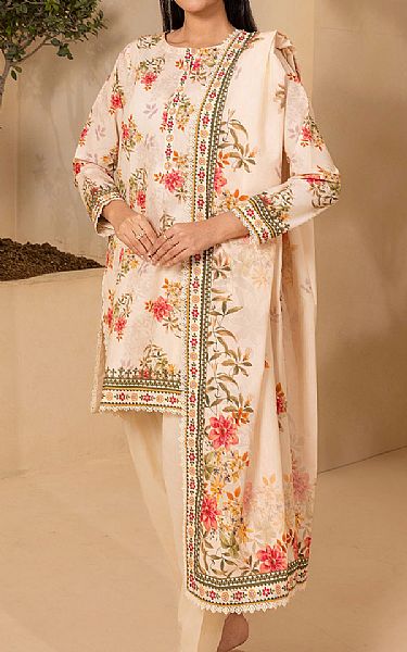 Zellbury Ivory Lawn Suit (2 pcs) | Pakistani Lawn Dress in USA- Image 1