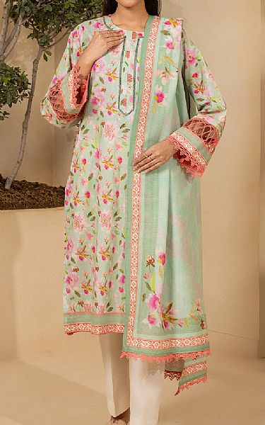 Zellbury Mint Green Lawn Suit (2 pcs) | Pakistani Lawn Dress in USA- Image 1