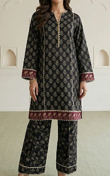 Zellbury Black Lawn Suit (2 pcs) | Pakistani Lawn Dress in USA- Image 1