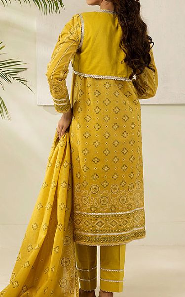 Zellbury Golden Yellow Lawn Suit | Pakistani Lawn Dress in USA- Image 2