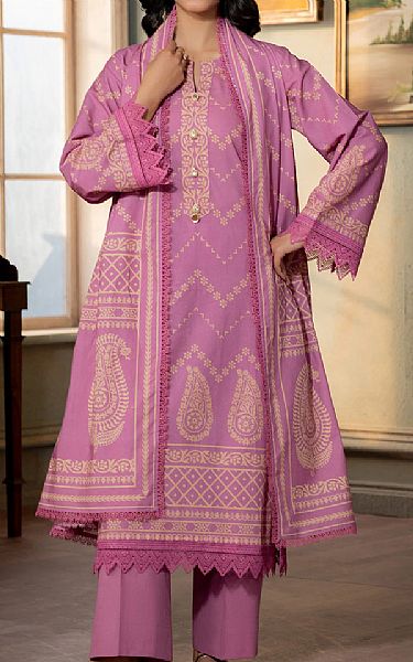 Zellbury Mauve Lawn Suit | Pakistani Lawn Dress in USA- Image 1