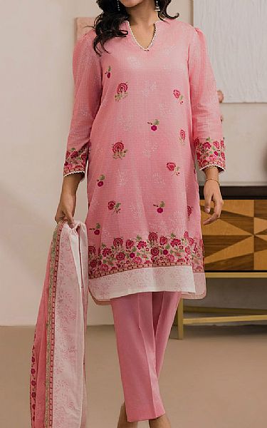 Zellbury Sea Pink Lawn Suit | Pakistani Lawn Dress in USA- Image 1