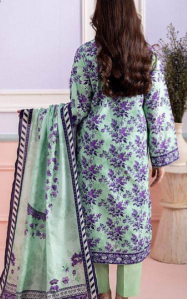Zellbury Mint Green/Purple Lawn Suit | Pakistani Lawn Dress in USA- Image 2