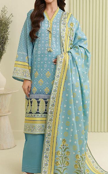Zellbury Moonstone Blue Lawn Suit | Pakistani Lawn Dress in USA- Image 1