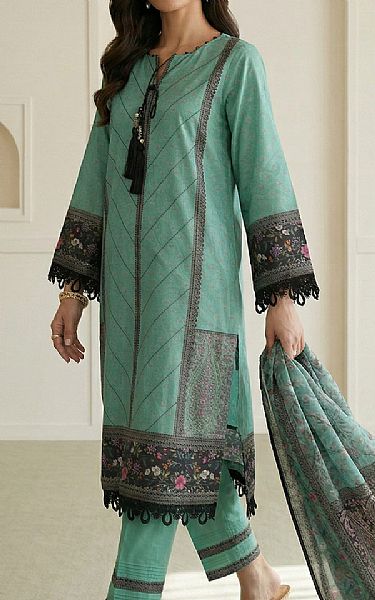 Zellbury Mint Green Lawn Suit | Pakistani Lawn Dress in USA- Image 1