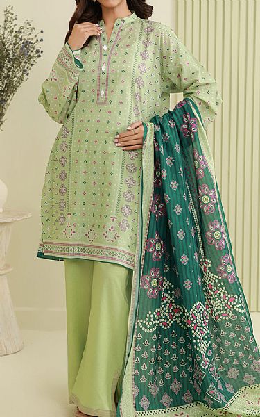 Zellbury Light Green Lawn Suit | Pakistani Lawn Dress in USA- Image 1