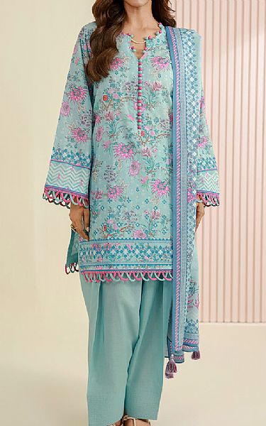 Zellbury Light Blue Lawn Suit | Pakistani Lawn Dress in USA- Image 1