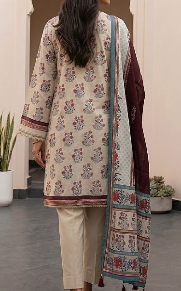 Zellbury Beige Lawn Suit | Pakistani Lawn Dress in USA- Image 2