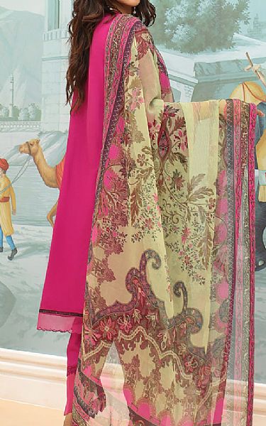 Zellbury Cerise Pink Khaddar Suit | Pakistani Winter Dresses in USA- Image 2