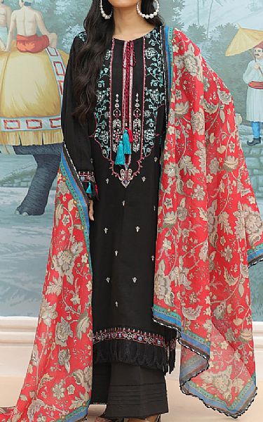 Zellbury Black Khaddar Suit | Pakistani Winter Dresses in USA- Image 1