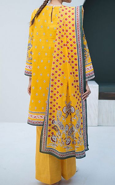 Zellbury Golden Yellow Khaddar Suit (2 Pcs) | Pakistani Winter Dresses in USA- Image 2