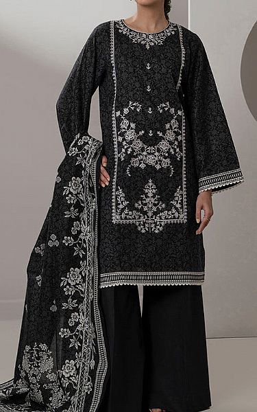 Zellbury Black Lawn Suit (2 pcs) | Pakistani Lawn Dress in USA- Image 1