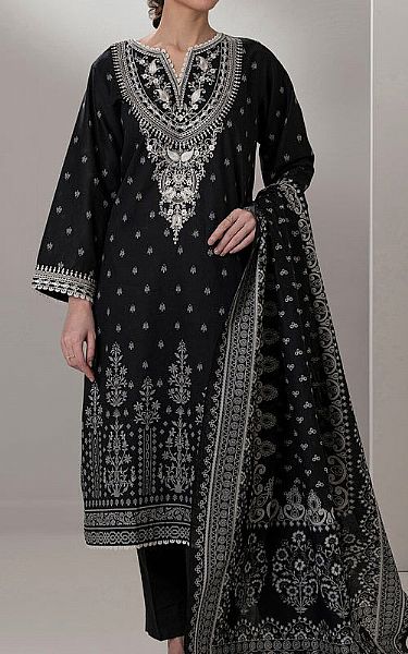 Zellbury Black Lawn Suit (2 pcs) | Pakistani Lawn Dress in USA- Image 1