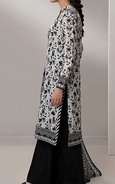 Zellbury Black/Light Grey Lawn Suit (2 pcs) | Pakistani Lawn Dress in USA- Image 2