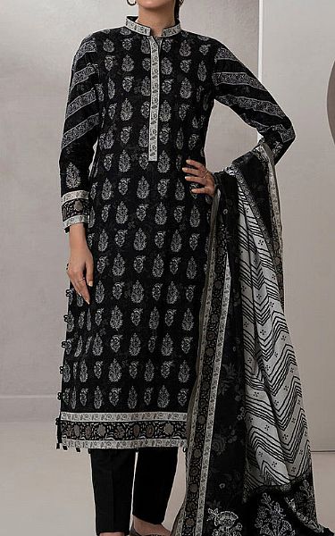 Zellbury Black Lawn Suit (2 pcs) | Pakistani Lawn Dress in USA- Image 1