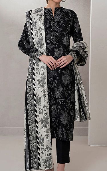 Zellbury Black Lawn Suit (2 pcs) | Pakistani Lawn Dress in USA- Image 1