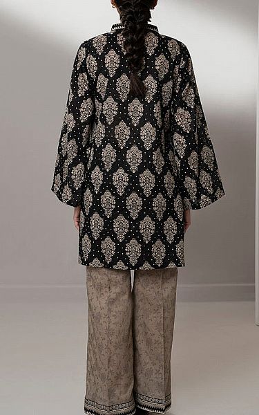Zellbury Black/Beige Lawn Suit (2 pcs) | Pakistani Lawn Dress in USA- Image 2