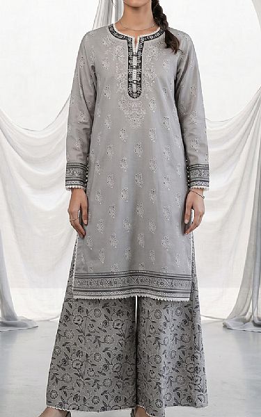 Zellbury Grey Lawn Suit (2 pcs) | Pakistani Lawn Dress in USA- Image 1