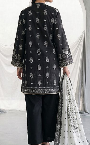 Zellbury Black/Off White Lawn Suit | Pakistani Lawn Dress in USA- Image 2