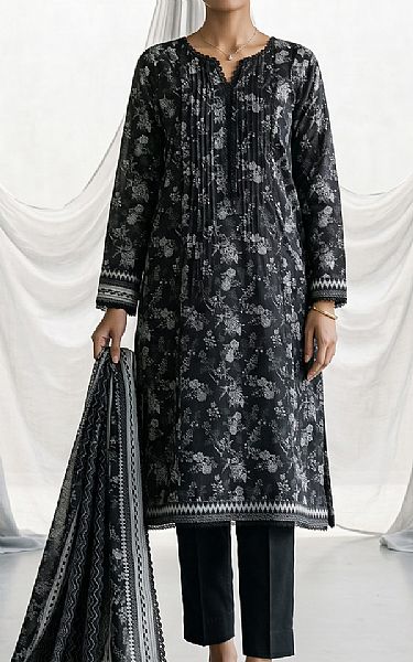 Zellbury Black/Off White Lawn Suit | Pakistani Lawn Dress in USA- Image 1