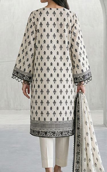 Zellbury Off White/Black Lawn Suit | Pakistani Lawn Dress in USA- Image 2