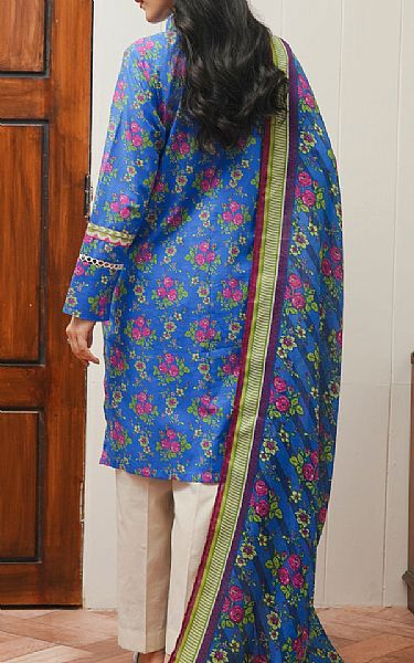 Zellbury Royal Blue Cambric Suit (2 Pcs) | Pakistani Winter Dresses in USA- Image 2