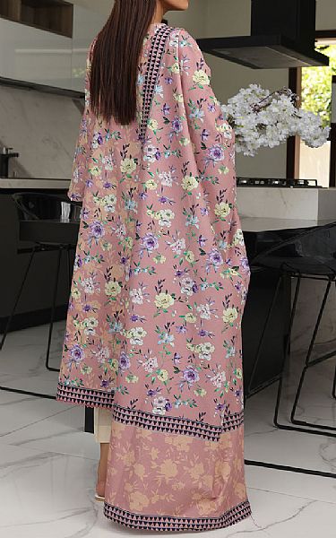 Zellbury Tea Pink Cambric Suit (2 Pcs) | Pakistani Winter Dresses in USA- Image 2